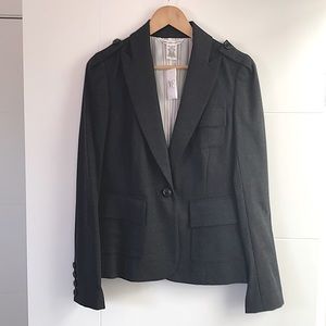 NWT never worn DVF military-style wool suit